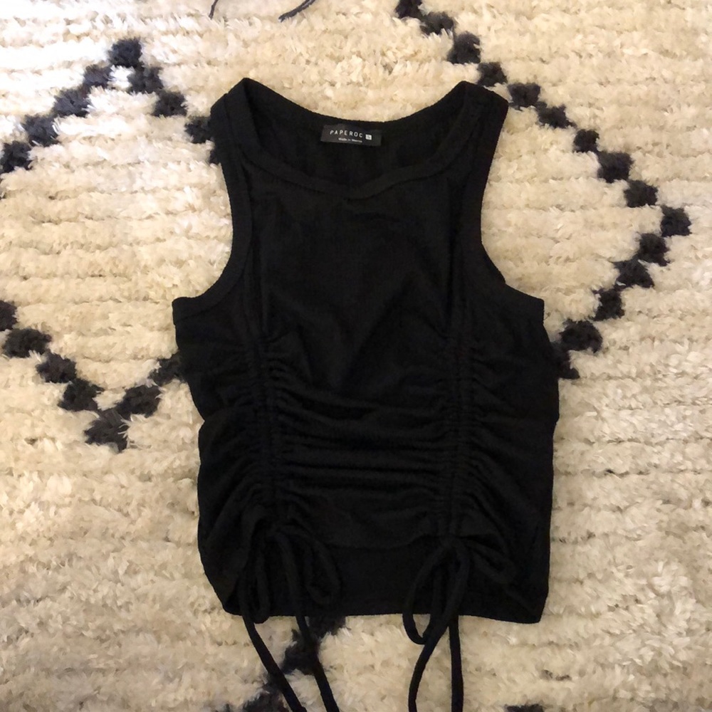Black tank top